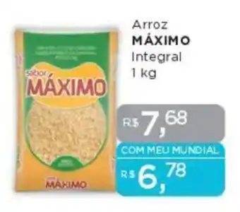 Supermercados Mundial Arroz MÁXIMO Integral oferta