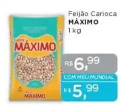 Supermercados Mundial Feijão Carioca MÁXIMO oferta