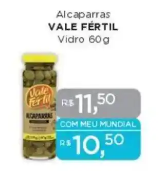 Supermercados Mundial Alcaparras VALE FÉRTIL Vidro oferta