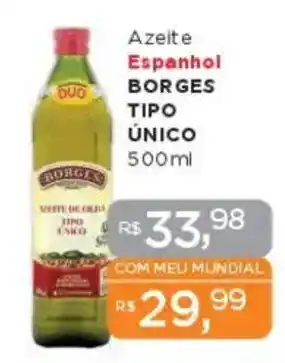 Supermercados Mundial Azeite Espanhol BORGES TIPO ÚNICO oferta