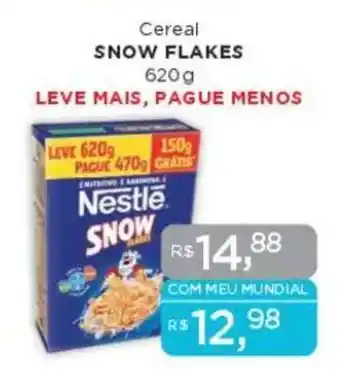 Supermercados Mundial Cereal SNOW FLAKES oferta