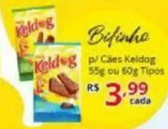 Ricoy Supermercados Bifinho p/ caes Keldog tipos 55/60g oferta