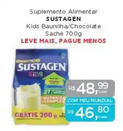 Supermercados Mundial Suplemento Alimentar SUSTAGEN oferta