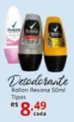 Desodorante Roll On Rexona 50ml tipos