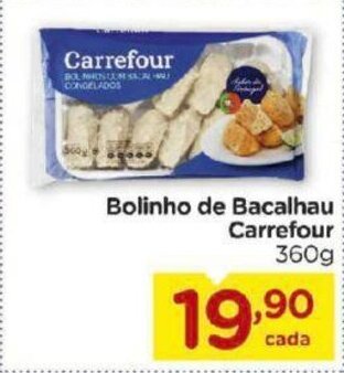 Carrefour Bairro Bolinho de Bacalhau Carrefour 360g oferta