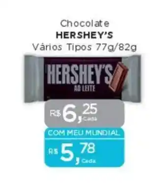 Supermercados Mundial Chocolate HERSHEY'S oferta