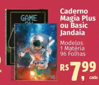 Supermercados Mateus Caderno Magia Plus ou Basic Jandaia oferta