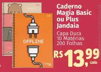 Supermercados Mateus Caderno Magia Basic ou Plus Jandaia oferta