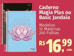 Supermercados Mateus Caderno Magia Plus ou Basic Jandaia oferta