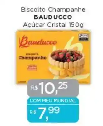 Supermercados Mundial Biscoito Champanhe BAUDUCCO Açúcar Cristal oferta