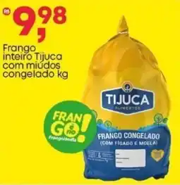 Frangolândia Frango inteiro Tijuca com miúdos congelado oferta