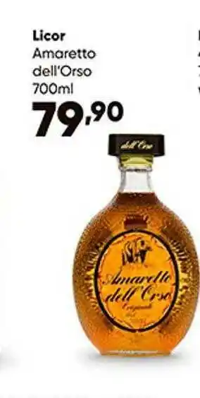 Zaffari Licor Amaretto Dell'orso oferta