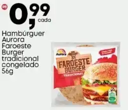 Frangolândia Hambúrguer Aurora Faroeste Burger tradicional congelado oferta