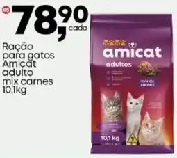 Frangolândia Ração para gatos Amicat adulto mix carnes oferta