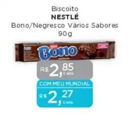 Supermercados Mundial Biscoito NESTLÉ Bono/Negresco Vários Sabores oferta