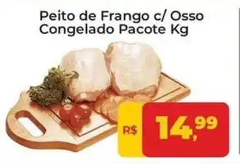 Tonin Superatacado Peito de Frango c/ Osso Congelado Pacote oferta