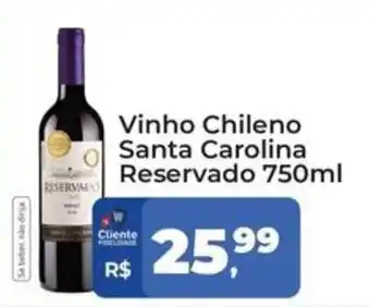 Tonin Superatacado Vinho Chileno Santa Carolina Reservado oferta