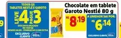 Mercado Extra Nestlé - chocolate em tablete garoto 80 g oferta