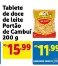 Mercado Extra Cambuí - tablete de doce de leite oferta