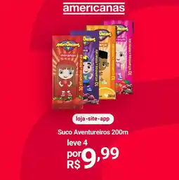 Lojas Americanas Leve - suco aventureiros oferta