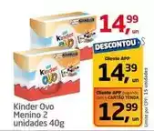 Tenda Atacado Ferrero - kinder ovo menino 2 unidades oferta