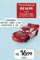 Drogal Mattel - carrinho cars plástico oferta