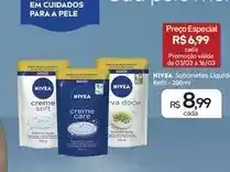 Drogal Nivea - sabonetes liquidos refil oferta