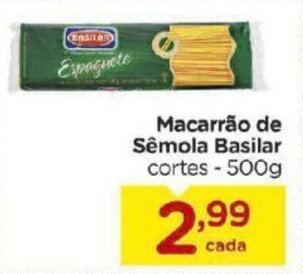 Carrefour Bairro Macarrao de Semola Basilar 500g oferta