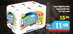 Supermercados Big Compra Papel Higiênico Folha Dupla Qualité 30m Lv12 Pg11 cada oferta