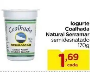 Carrefour Bairro Iogurte Coalhada Natural Serramar 170g oferta