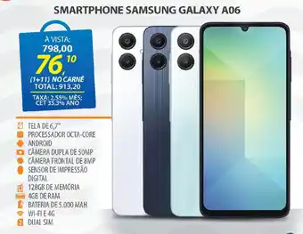 Lojas Cem Smartphone samsung galaxy a06 oferta