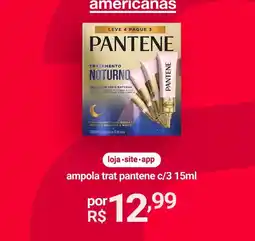 Lojas Americanas Leve - trat pantene oferta