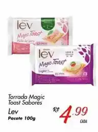 Muffato Lev - torrada magic toast sabores oferta