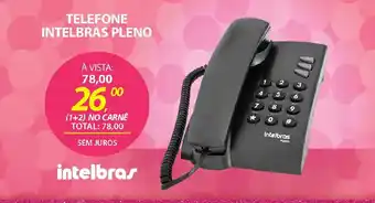 Lojas Cem Telefone intelbras pleno oferta