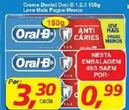 Supermercados Guanabara Creme Dental Oral-B 1.2.3 oferta