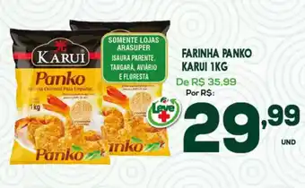 Araújo Supermercados Farinha panko karui oferta