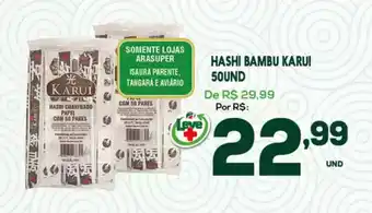 Araújo Supermercados Hashi bambu karui oferta