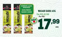 Araújo Supermercados Wasabi karui oferta