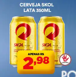 Supermercado Porecatu Cerveja skol lata oferta