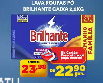 Supermercado Porecatu Lava roupas pó brilhante caixa oferta