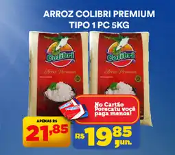 Supermercado Porecatu Arroz colibri premium tipo 1 pc oferta