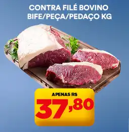 Supermercado Porecatu Contra filé bovino bife/peça/pedaço oferta