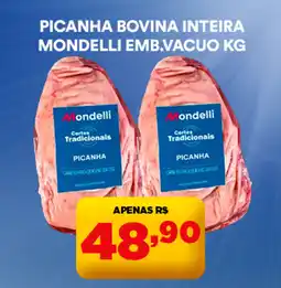 Supermercado Porecatu Picanha bovina inteira mondelli emb.vacuo oferta