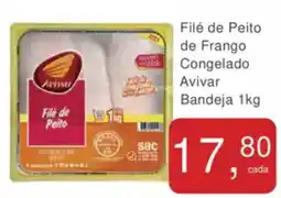 Mineirão Atacarejo Filé de Peito de Frango Congelado Avivar Bandeja oferta