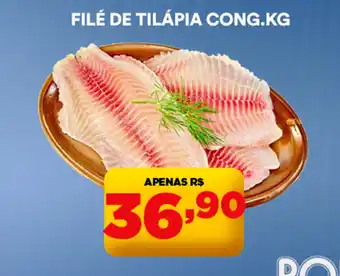 Supermercado Porecatu Filé de tilápia cong. oferta