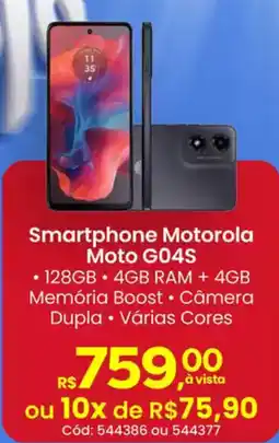 Supermercados Mateus Smartphone Motorola Moto G04S oferta