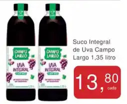 Mineirão Atacarejo Suco Integral de Uva Campo Largo oferta