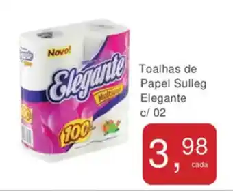 Mineirão Atacarejo Toalhas de Papel Sulleg Elegante c/ 02 oferta