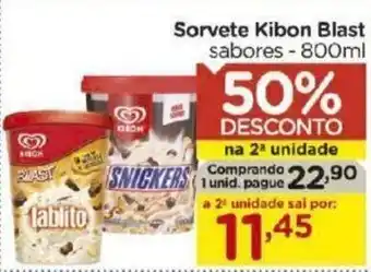 Carrefour Bairro Sorvete Kibon Blast 800ml oferta
