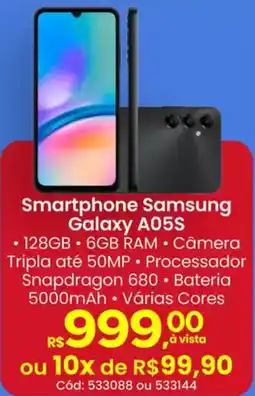 Supermercados Mateus Smartphone Samsung Galaxy A05S oferta